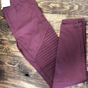 Wine Moto Jegging